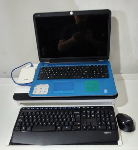Mesa Suporte Para Notebook Netbook Teclado Angular Branco