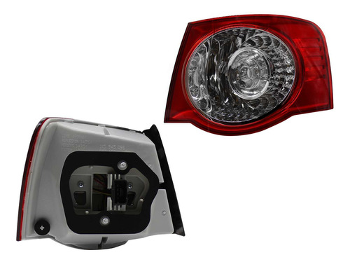 Calavera Ext Bora 2009 Leds Rojo/bco/bco Derecha Opt