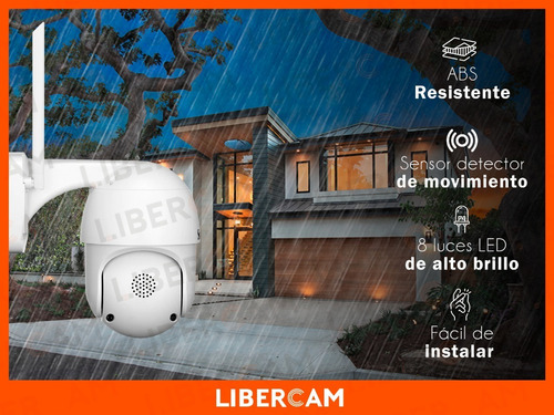 Imagen 6 de 10 de Camara Wifi Exterior Ip Domo Seguridad Inalambrica Microfono