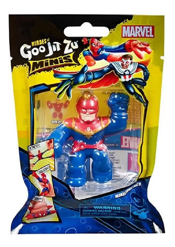 Boneco Goo Jit Zu Minis Marvel Capitao Marvel Sunny 2692