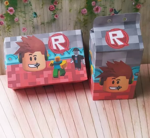 Kit Festa 30 Itens Roblox Menino Lembrancinha Personalizada