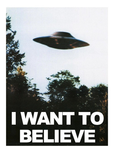 Posters X Files I Want To Believe Cine Series 90x60 Cm