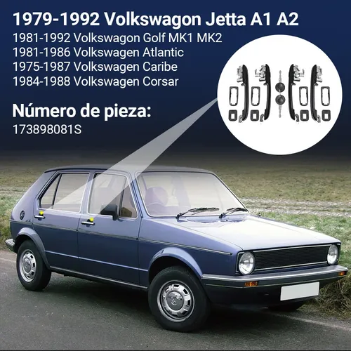 Para Para Jgo 4 Manijas Jalón Para Vw Golf Mk1 Mk2 Jetta A1