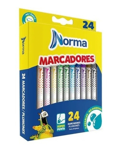 Marcadores Norma X 24 Colores