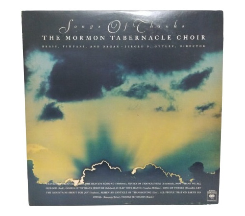 Mormon Tabernacle Choir, The  Songs Of Thanks, Lp Usa