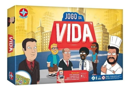 Imagem 4 de 7 de Jogo de mesa Jogo da vida Com aplicativo Estrela