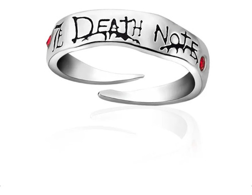 Anillo Ajustable Death Note Misa L Light Yagami Ryuk Anime