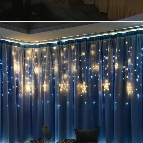 Guirnalda De Luces Led Navideña Para Decoración De Ventanas