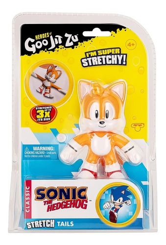 Got Jit Zu - Boneco Elástico De 12cm Do Tails - Sonic