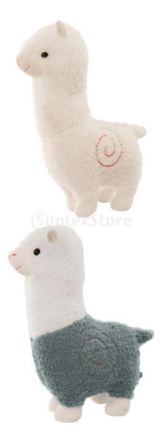 2 Uds Animal Llama Alpaca Muñeco De Peluche Para Sala De