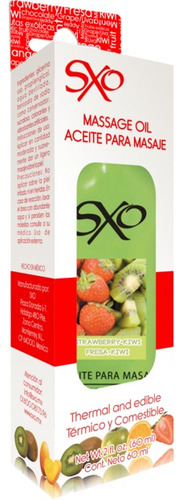 Lubricante Para Masaje Sabores Comestible Kiwi-fresa 60 Ml