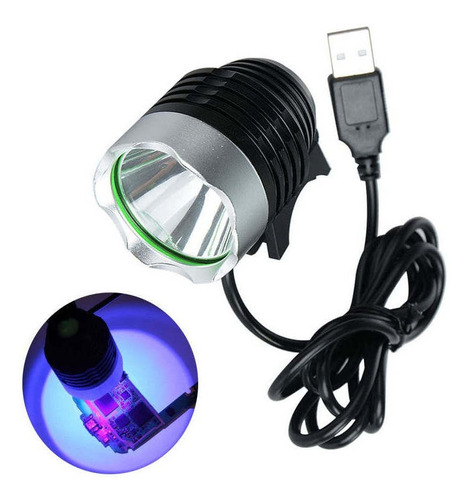 Lámpara Uv Usb De Curado De Aceite Verde Linterna Led Luz