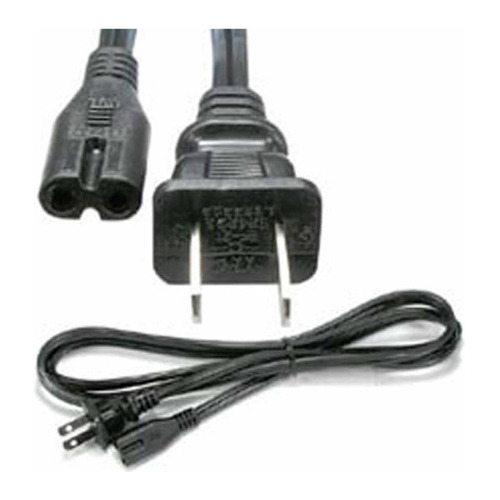 Cable Corriente Poder Para Cargador Laptop 2 Polos Tipo 8