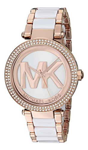 Reloj  Para Mujer Mk6365 De Cuarzo Tono Oro Rosa