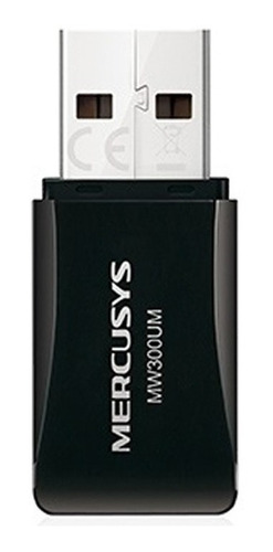 Adaptador De Red Usb Mercusys Mw300um Inalámbrico 300 Mbit/s