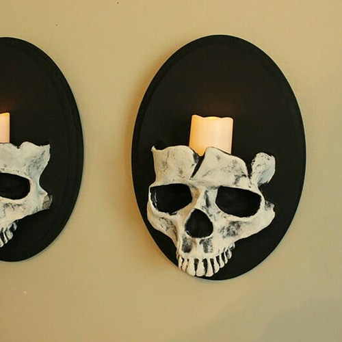 C Lámpara De Pared Calavera Decoración De Halloween Familia