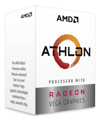 Procesador Amd Athlon 3000g 3.5ghz Am4 Pcie3.0 Yd3000c6fhsbx