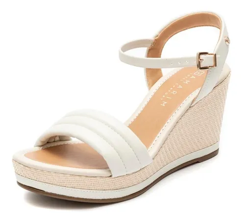 Sandalia anabela hotsell espadrille branca
