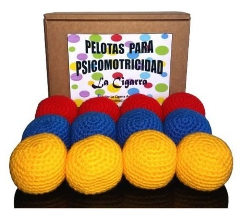 12 Pelotas Psicomotricidad Material Didáctico Fisioterapia  