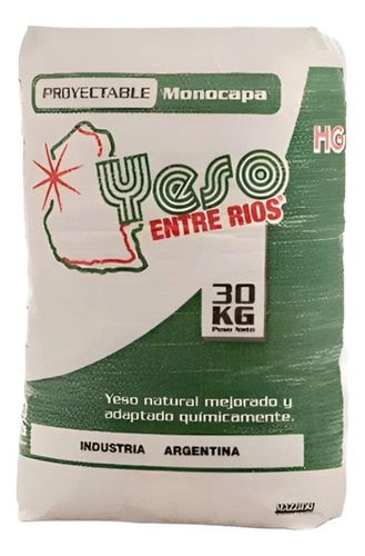 Yeso Proyectable Entre Rios X 30 Kg
