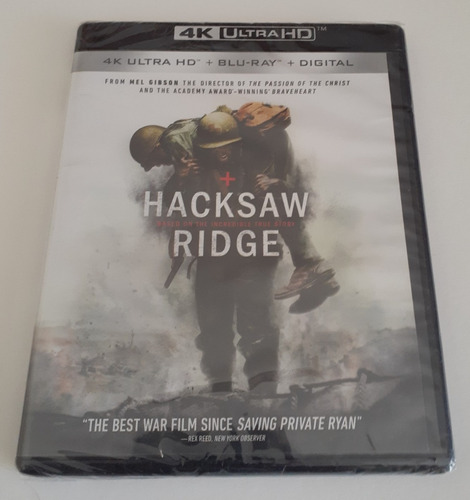 Hacksaw Ridge Blu-ray 4k Ultra Hd Nuevo Original