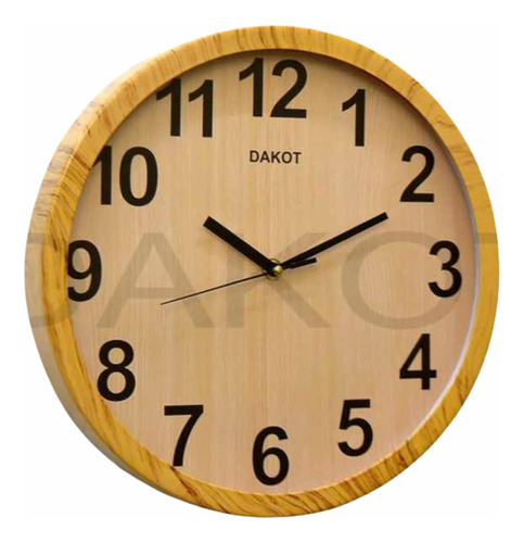 Reloj De Pared Dakot Pp62 Color Madera     - Taggershop