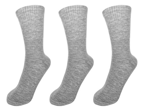 Calceta Deportiva 3 Pares - 80% Algodon Varios Colores