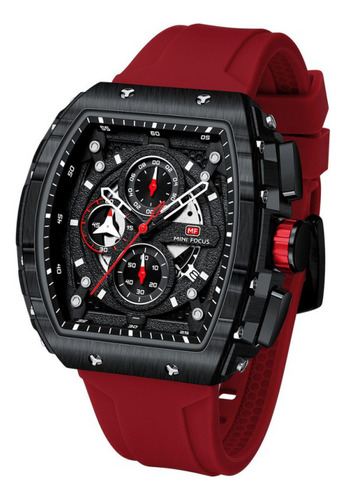 Reloj Para Hombre Mini Focus Mf0399g Mfa50200101 Rojo