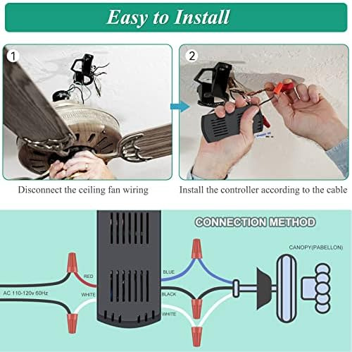Kit De Control Remoto Universal De Ventilador De Techo Smart