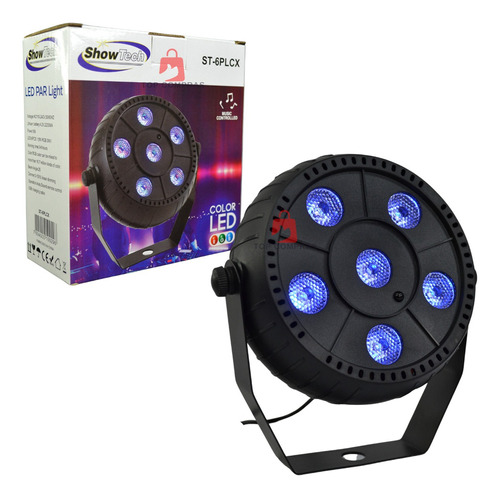 Mini Refletor Par 5 Leds Digital Strobo Efeito 3in1 Rgb 110v/220v