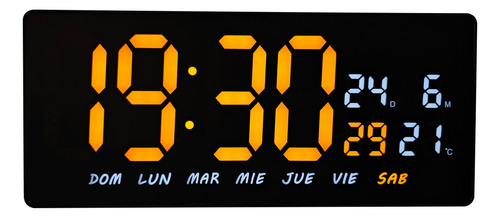Reloj Digital De Pared O Buro Termometro 