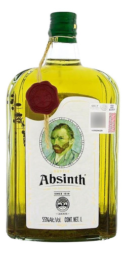 Pack De 2 Licor Absinth De Hierbas Rustico 1 L