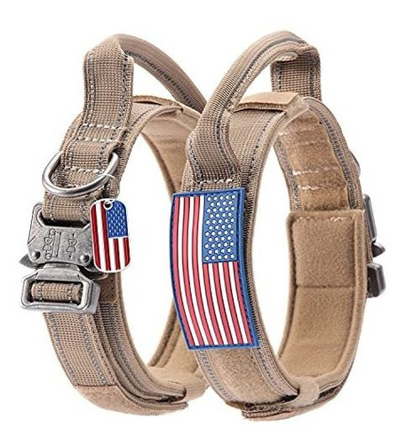 Reflective Tactical Dog Collar Adaptable For Training Wt2d5