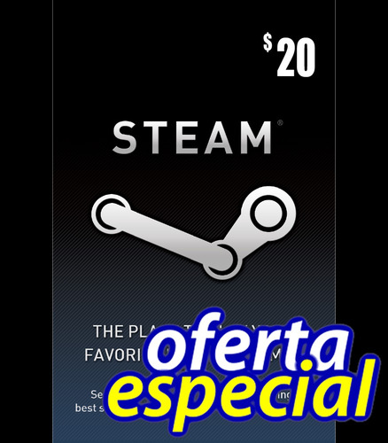Steam Wallet Card $20, Para Dota2 (oferta)