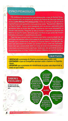 Kit De Lições Bíblicas Pré Adolescente Ebd 10 Aluno + 2 Professor Trimestre Atual Cpad