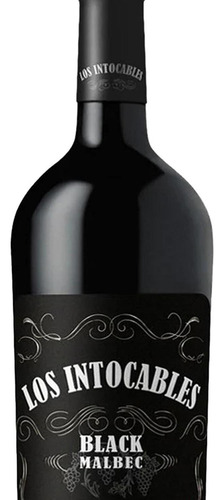 Pack De 4 Vino Tinto Los Intocables Black Malbec 750 Ml