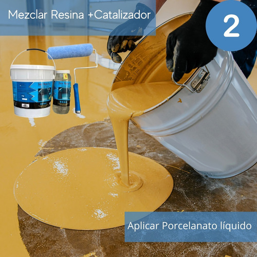 Porcelanato Líquido 10 M2 Material Todo Incluidacabado Liso