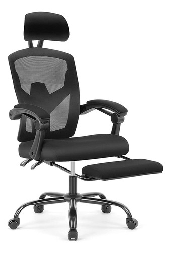 Silla De Oficina Ergonómica De Respaldo Alto Con Almohada