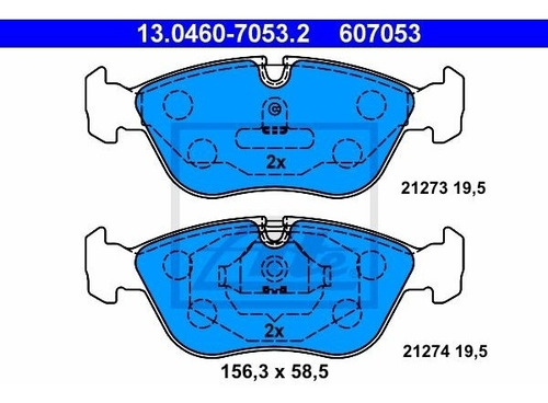 Balatas Delanteras Volvo S70 2.4 T5 Awd 1996 (874) 190hp Ate