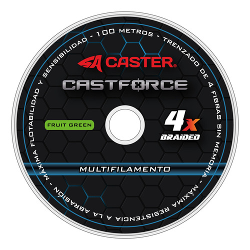 Imagen 3 de 6 de Multifilamento Caster Castforce 4x 0.12mm 600m