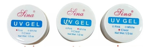 Set X3 Gel Lina Uv Construcción Uñas Esculpidas Gelificadas