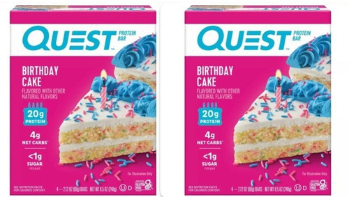 Quest Nutrition Protein Bar - Birthday Cake 8 Pz 