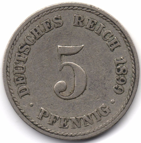 Alemania 5 Pfennig 1899
