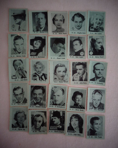 Figurinhas Falchi Fabrica Propaganda Antiga 25 Unidades