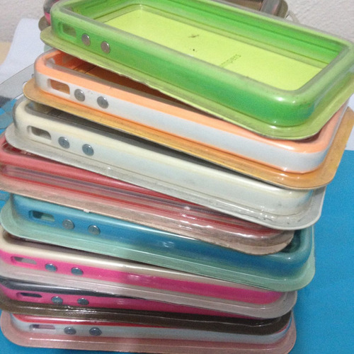 20 Bumper Colorido Original Apple P/ iPhone 4,4g,4s-realengo