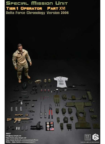Figura 1/6 Smu Tier1 Operator Part Xvi Delta Force Dam Toys