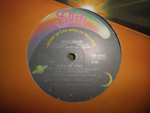 Disco Remix Vinyl Importado Shalamar - Full Of Fire (1980)