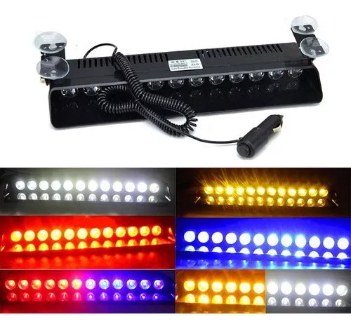 1 X Estroboscodes Led Police Federal Luz De Alerta 12 Led