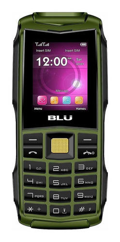 BLU Flash Dual SIM 32 MB verde-militar 32 MB RAM