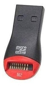 Menor Leitor Gravador Usb Cartão M2 E Micro Sd Original